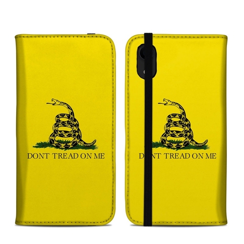 DecalGirl AIPXRFC-GADSDEN Apple iPhone XR Folio Case - Gadsden Flag