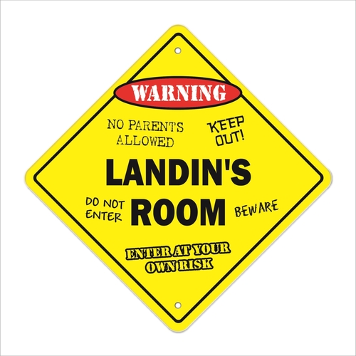 SignMission X-Landins Room 12 x 12 in. Crossing Zone Xing Room Sign - 