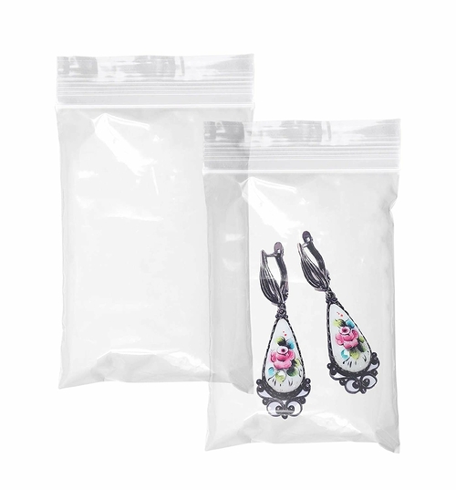 Pack of 1000 Zipper Bags, Clear 2 x 3. Ultra Thick Seal Top