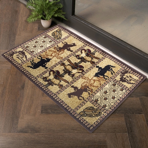 Tribes GC_YLS4009 Beige 2 ft. x 3 ft. Southwest Area Rug