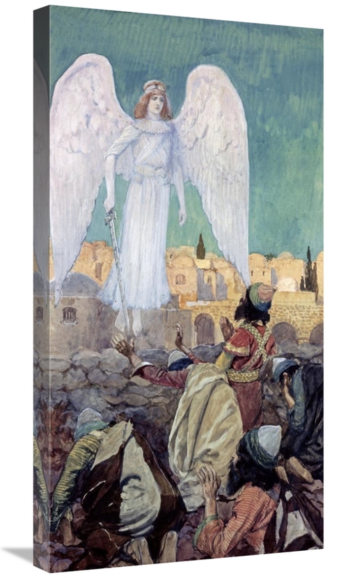 Global Gallery GCS-282884-30-142 30 in. An Armed Angel Appears to Many