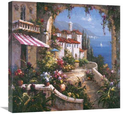 Global Gallery GCS-124186-2424-142 24 x 24 in. Mediterranean Arches I 