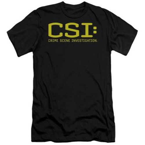 Trevco Csi-Logo - Short Sleeve Adult 30-1 Tee - Black- Medium