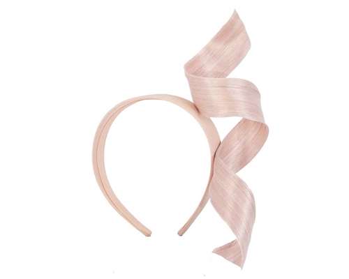 Blush twist fascinator headband