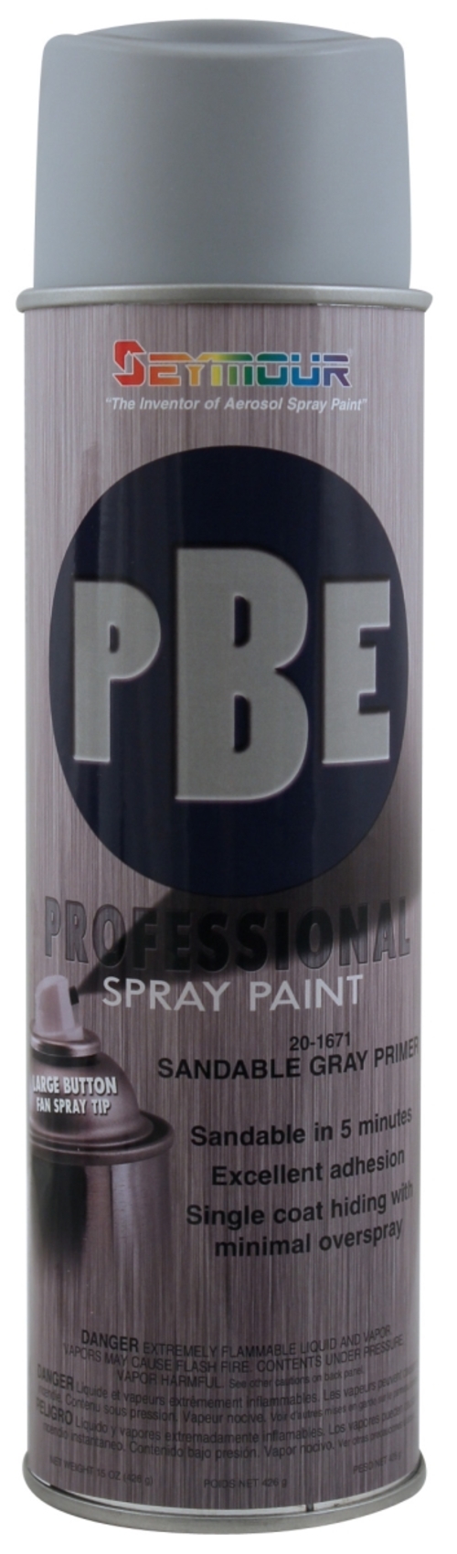 Seymour SM20-1671 20 oz PBE Professional Spray Paint, Light Gray P