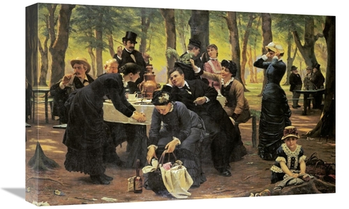 Global Gallery GCS-267392-22-142 22 in. The Picnic, Dyrehaven Art 