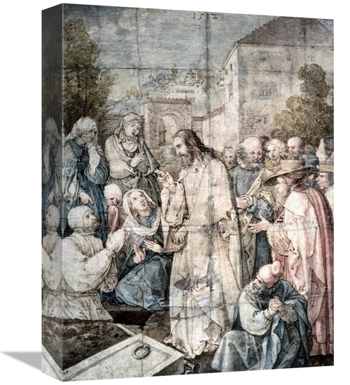 Global Gallery GCS-277446-16-142 16 in. Resurrection of Lazarus Art Pr