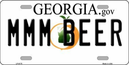 Smart Blonde LP-6175 MMM Beer Georgia Novelty Metal License Plate