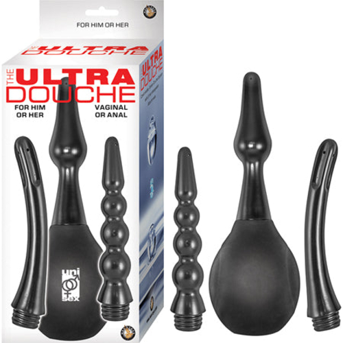 The Ultra Douche 3 Interchangeable Attachments Plug, Smooth, Beaded