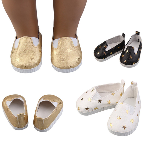 Glitter Doll Shoes Star Dress Shoe For 18 Inch Our