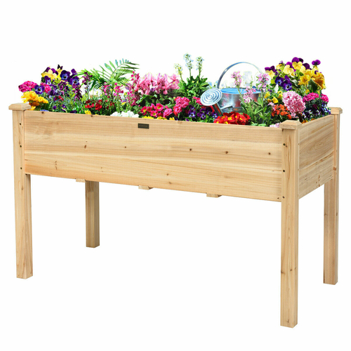 Garden Wooden Planter Flower Raised Box Container