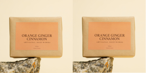 Orange Cinnamon Ginger Bar Pack of 2