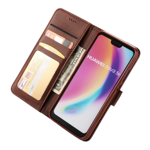 For Huawei P20 LITE Magnetic Flip Card Wallet