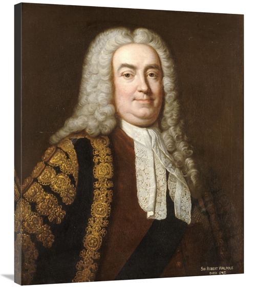 Global Gallery GCS-267500-36-142 36 in. Portrait of Sir Robert Walpole