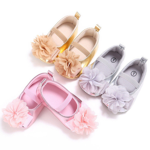 Hot Soft Sole Shoes Baby Girl Princess Flower