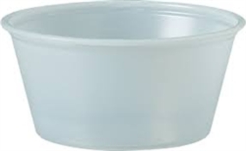 Dcc P325N Translucent Polystyrene Souffle Cup - 3.25 oz.