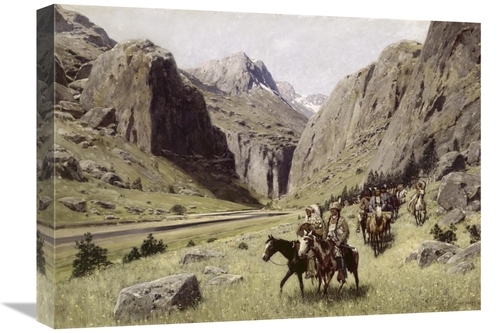 Global Gallery GCS-282023-22-142 22 in. Through the Mountains Art Prin