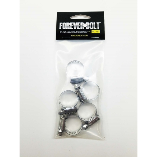 Foreverbolt 4000265 9-16 in. to 1.625 in. SAE 10 Silver Hose Clamp Sta