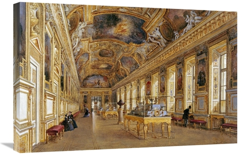 Global Gallery GCS-266260-30-142 30 in. The Interior of the Louvre Art