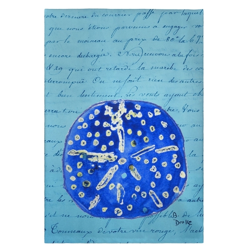Main Betsy Drake GT989 20 x 20 in. Blue Sand Dollar Guest Towel image