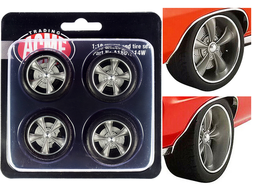 Street Fighter Torque Thrust Wheel and Tire Set of 4 pieces from \1970