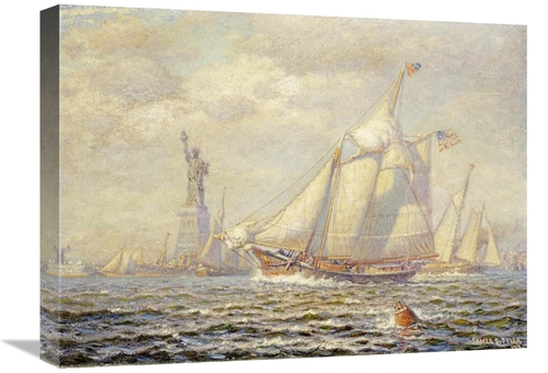 Global Gallery GCS-268608-22-142 22 in. New York Harbor Art Print - Ja