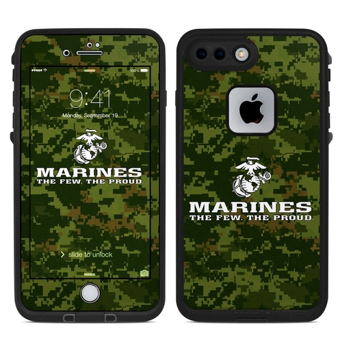 DecalGirl LFI7P-USMC-CAMO Lifeproof iPhone 7 Plus & 8 Plus Fre Case Sk
