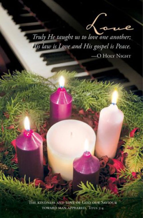 Warner Press 167769 Titus 3-4 Advent Week 4 Love Bulletin - Pack of 10