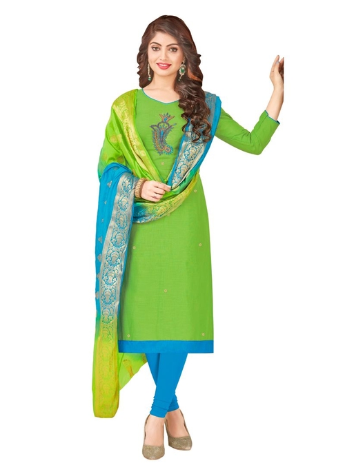 Generic Women's South Slub Cotton Salwar Material