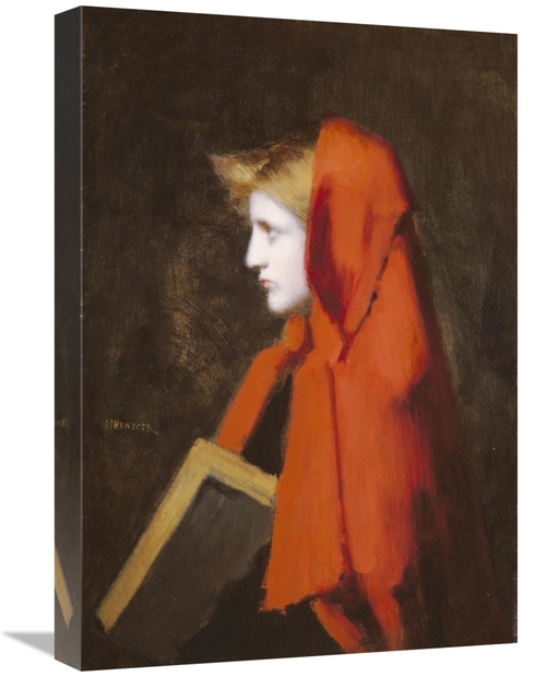 Global Gallery GCS-266521-22-142 22 in. A Woman in Profile Holding a B