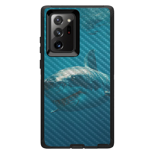 MightySkins CF-OTDSAGNO20UL-Shark Carbon Fiber Skin for Otterbox Defen