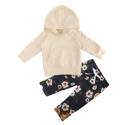 Beige Floral Autumn Toddler Kids Baby Boy