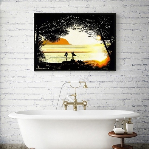 Beach Sunset Wall Art Canvas Painting Picture ,