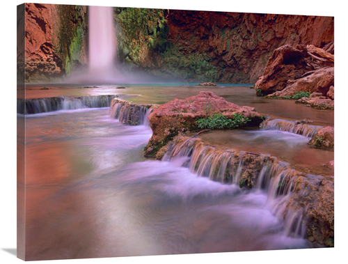 Global Gallery GCS-396933-2835-142 28 x 35 in. Mooney Falls Cascading 