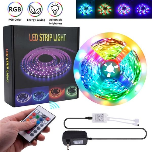 150-LED 24W RGB IR44 Light Strip Set with IR Remote Controller