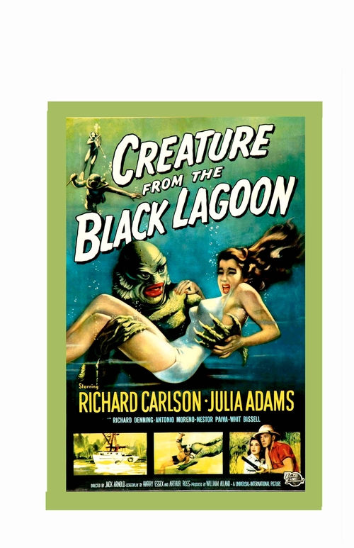 Creature Black Laagoon Monster Movie Poster 8 x 12 Tin Sign