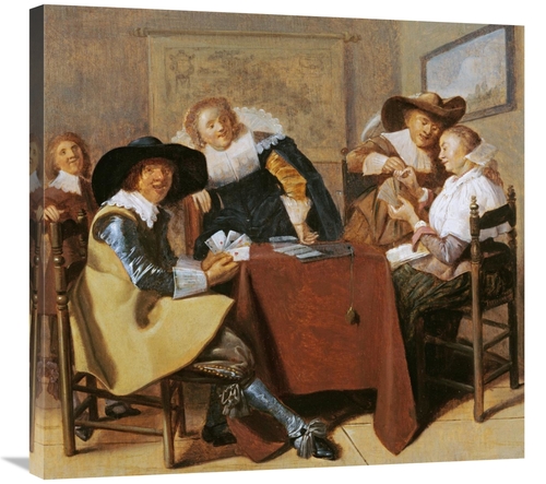 Global Gallery GCS-266479-30-142 30 in. An Elegant Card Party Art Prin