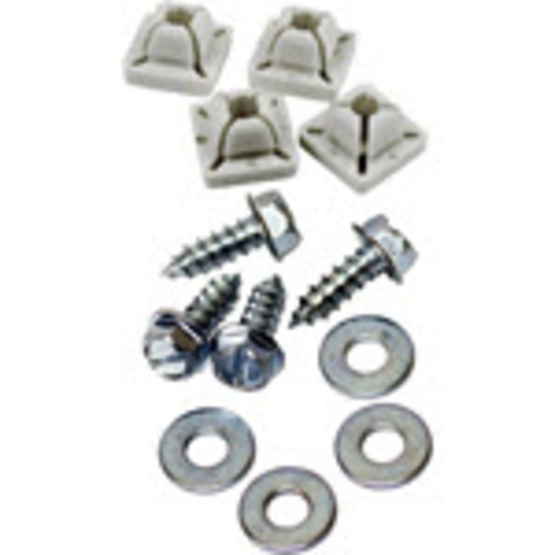 Custom Accessories 8722738 Metal & Nylon License Plate Fasteners - Cas