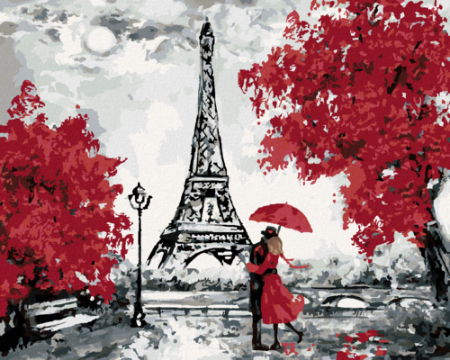 Paint by Numbers - PARIS EIFFEL TOWER KISS