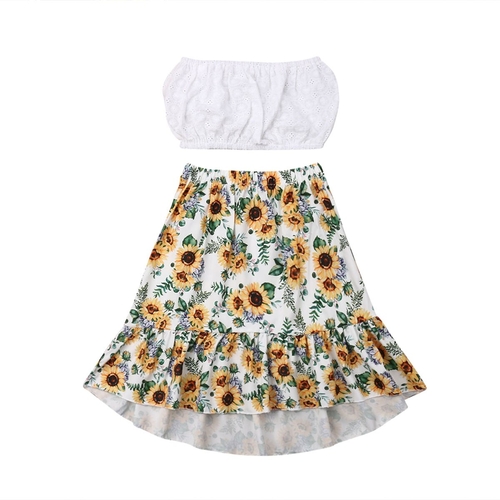 Sunflowerf Toddler Baby Girls Crop Tops 