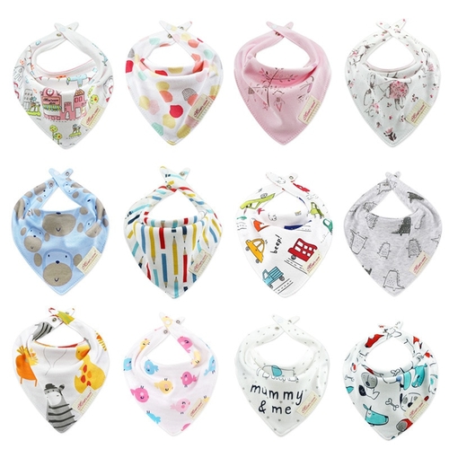 New Baby Bibs Cotton Bandana Bibs Soft Babador