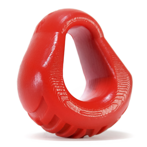 Hung Padded Cockring Oxballs - Red