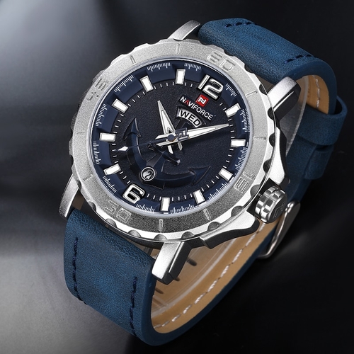 Luxury Brand Naviforce Leather Strap