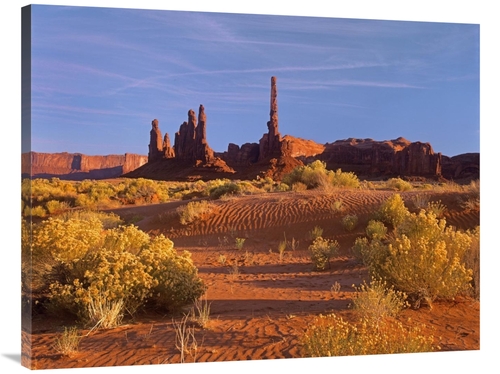 Global Gallery GCS-397127-3040-142 30 x 40 in. Totem Pole & Yei Bi Che