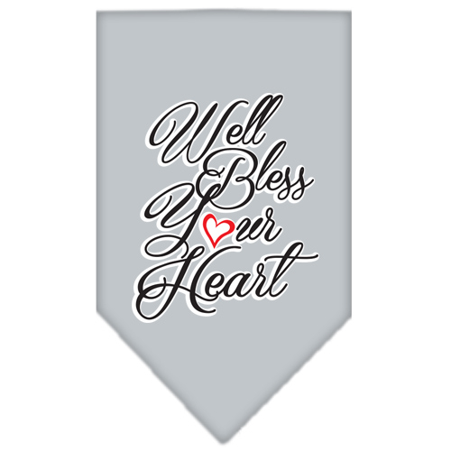 Main Mirage Pet 66-156 SMGY Well Bless Your Heart Screen Print Bandana, image