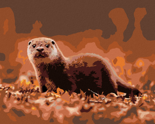 Paint by Numbers - OTTER IN AUTUMN