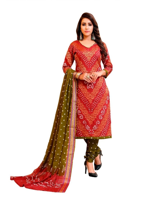 Generic Women's Satin Cotton Salwar Material