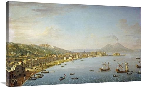 Global Gallery GCS-266640-44-142 44 in. View of Naples from Posillipo 