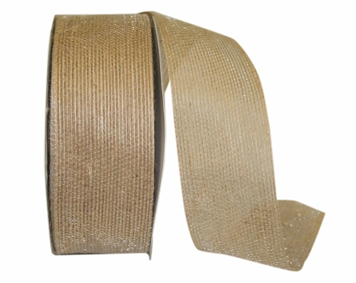 Reliant Ribbon 25007-750-16J 2 in. 25 Yards Natural Way Ribbon, Na
