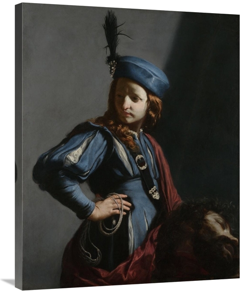 Global Gallery GCS-456125-2835-142 28 x 35 in. David with the Head of 